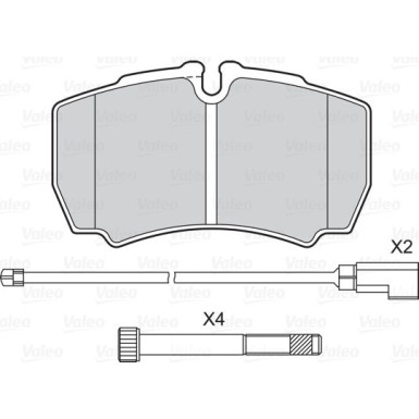601577 Bremsbelagsatz, Scheibenbremse
