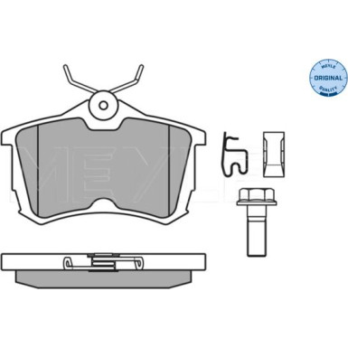 025 235 2714/W Bremsbelagsatz, Scheibenbremse MEYLE-ORIGINAL: True to OE.