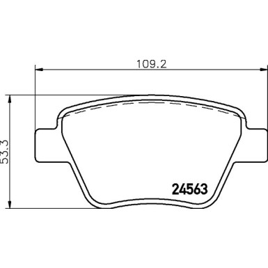 Hella Pagid | Bremsbelagsatz, Scheibenbremse | 8DB 355 014-021