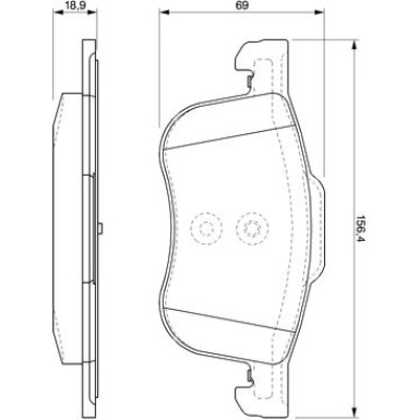 0 986 424 540 Bremsbelagsatz, Scheibenbremse