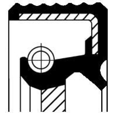 Corteco | Wellendichtring, Differential | 01033477B