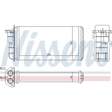 71441 Wärmetauscher, Innenraumheizung