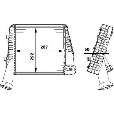 Mahle | Ladeluftkühler | CI 78 000P