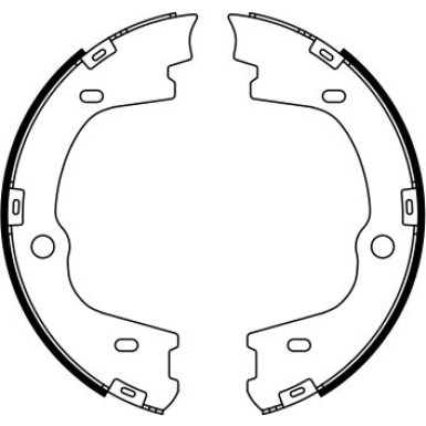 BOSCH | Bremsbackensatz, Feststellbremse | 0 986 487 778