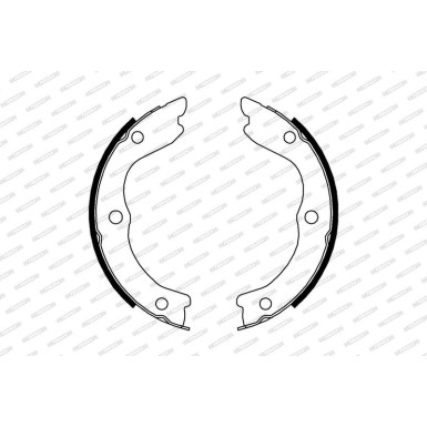 FSB4004 Bremsbackensatz, Feststellbremse PREMIER