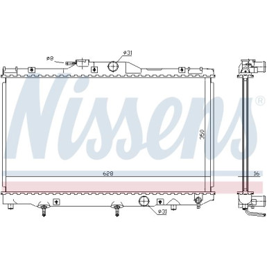 Nissens | Kühler, Motorkühlung | 646281