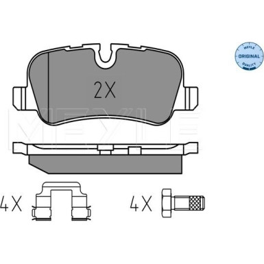 025 241 9217 Bremsbelagsatz, Scheibenbremse MEYLE-ORIGINAL: True to OE.