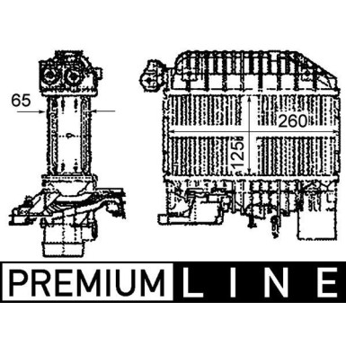 Mahle | Ladeluftkühler | CI 303 000P