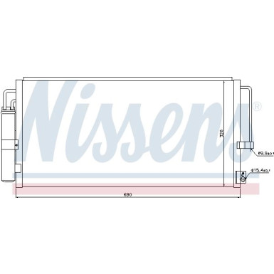 94884 Kondensator, Klimaanlage ** FIRST FIT **