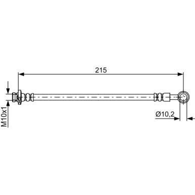BOSCH | Bremsschlauch | 1 987 481 833