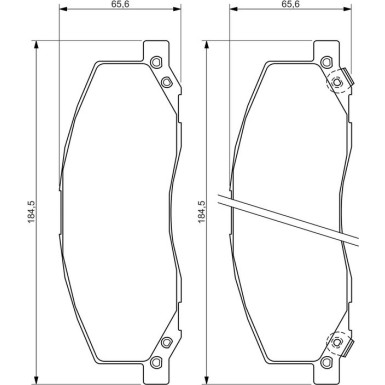 0 986 494 298 Bremsbelagsatz, Scheibenbremse