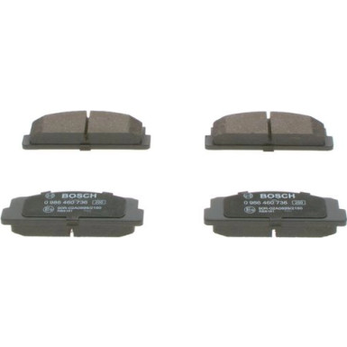 0 986 460 736 Bremsbelagsatz, Scheibenbremse