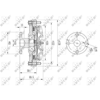 49652 Kupplung, Kühlerlüfter 49652 Kupplung, Kühlerlüfter