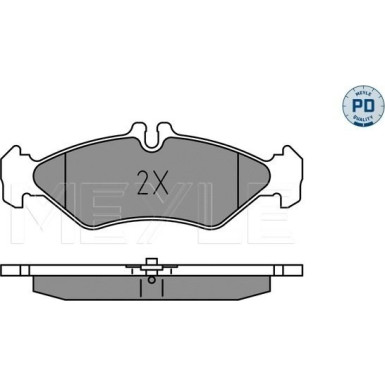 025 216 2117/PD Bremsbelagsatz, Scheibenbremse MEYLE-PD: Advanced performance and design.