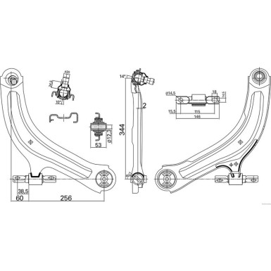 J4911062 Lenker, Radaufhängung