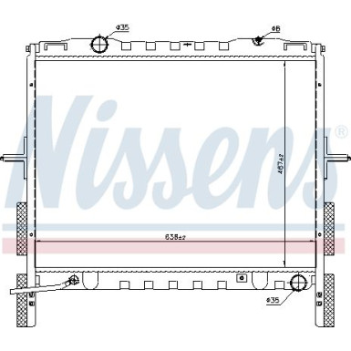 Nissens | Kühler, Motorkühlung | 66658