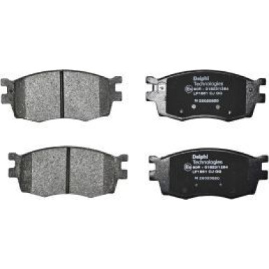 Delphi Bremsbelagsatz, Scheibenbremse LP1951