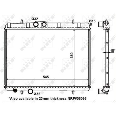 56095 Kühler, Motorkühlung EASY FIT
