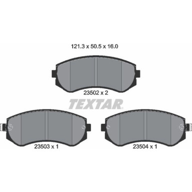 2350201 Bremsbelagsatz, Scheibenbremse