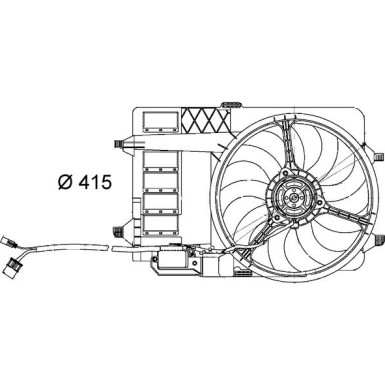 Mahle Lüfter, Motorkühlung BEHR CFF 29 000S