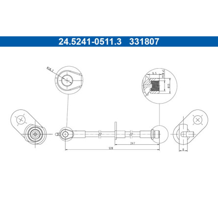 Bremsschlauch 24.5241-0511.3 Bremsschlauch 24.5241-0511.3