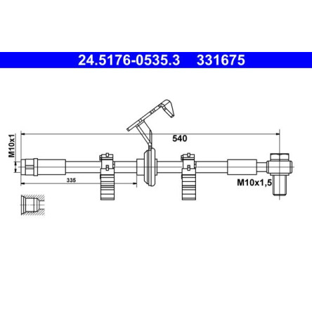 Bremsschlauch 24.5176-0535.3 Bremsschlauch 24.5176-0535.3