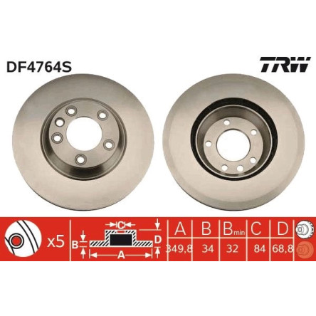 Bremsscheibe DF4764S Bremsscheibe DF4764S
