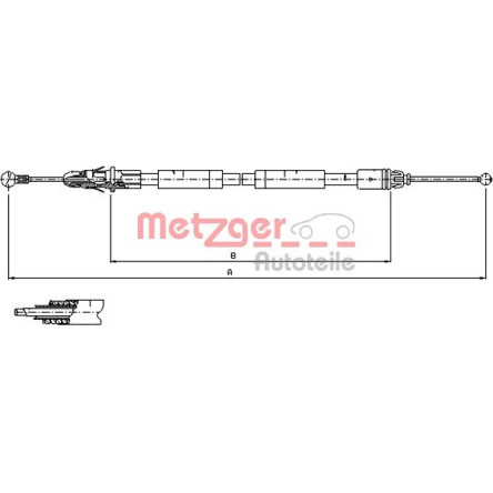 Seilzug, Feststellbremse 11.6805 Seilzug, Feststellbremse 11.6805