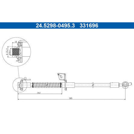 Bremsschlauch 24.5298-0495.3 Bremsschlauch 24.5298-0495.3