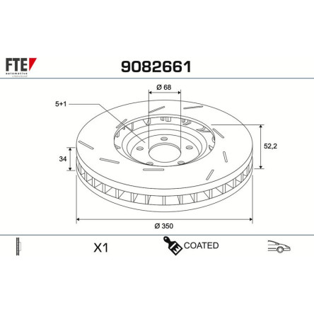 Bremsscheibe 9082661 Bremsscheibe 9082661