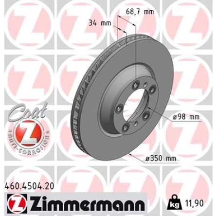 Bremsscheibe 460.4504.20 Bremsscheibe 460.4504.20