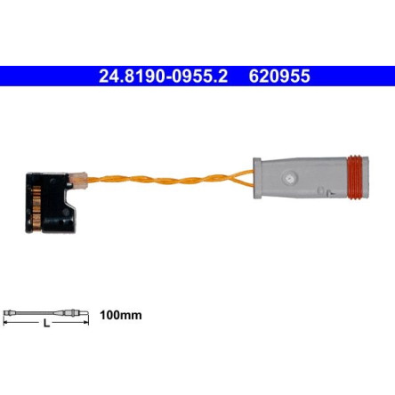 Warnkontakt, Bremsbelagverschleiß 24.8190-0955.2 Warnkontakt, Bremsbelagverschleiß 24.8190-0955.2