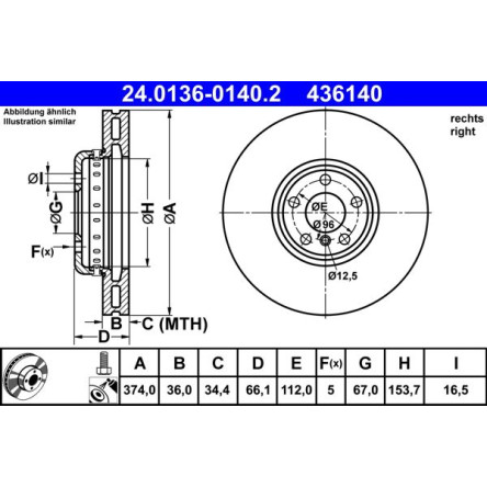 Bremsscheibe 24.0136-0140.2