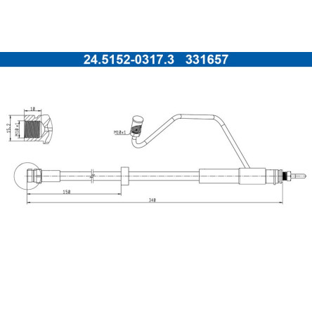 Bremsschlauch 24.5152-0317.3
