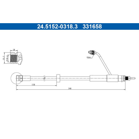 Bremsschlauch 24.5152-0318.3