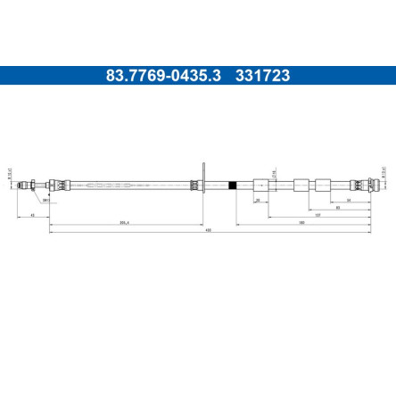 Bremsschlauch 83.7769-0435.3 Bremsschlauch 83.7769-0435.3