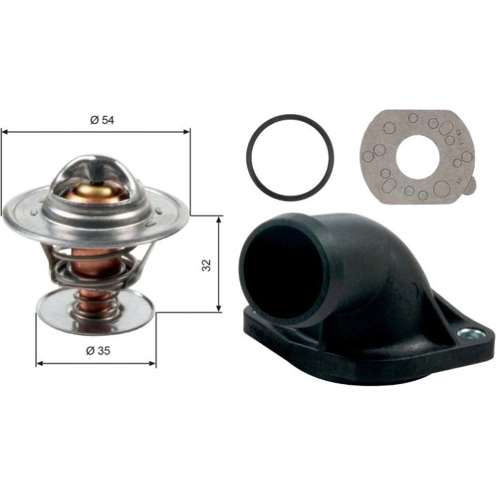 Thermostat, Kühlmittel TH13684K1 Thermostat, Kühlmittel TH13684K1