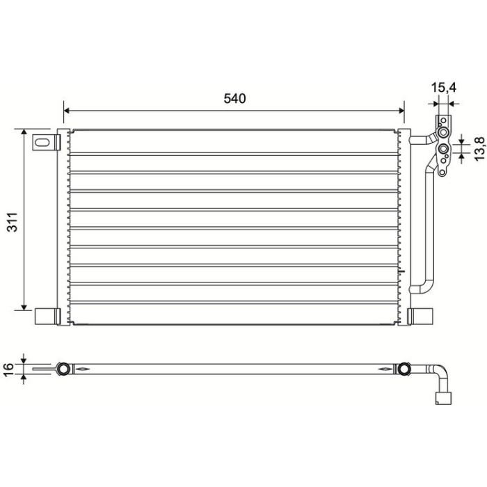Valeo 817405 Kondensator, Klimaanlage