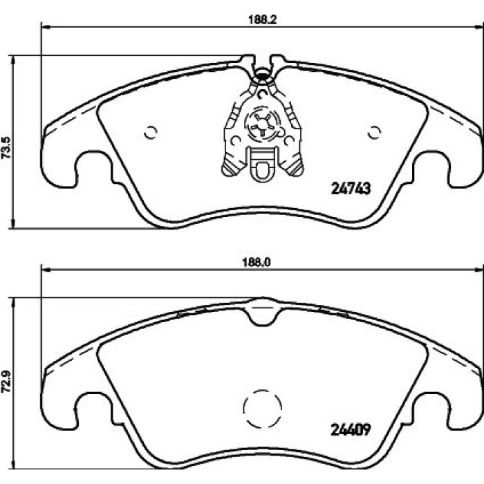 Bremsbelagsatz, Scheibenbremse 8DB 355 013-751 Bremsbelagsatz, Scheibenbremse 8DB 355 013-751
