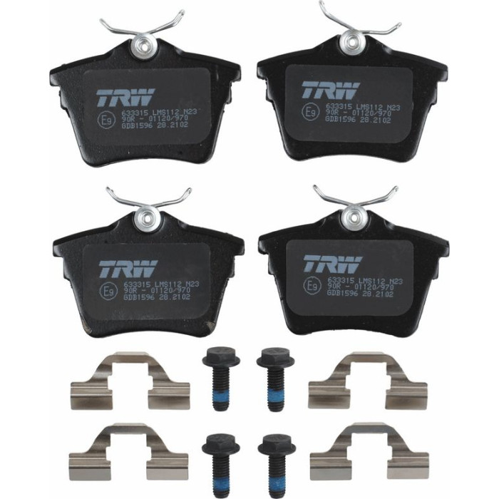 TRW GDB1596 Bremsbelagsatz, Scheibenbremse COTEC