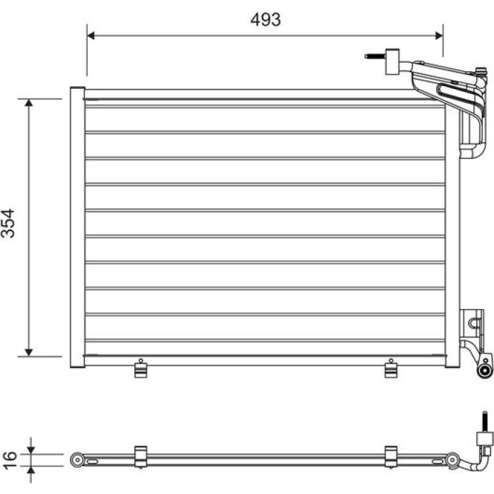 Valeo 822762 Kondensator, Klimaanlage Valeo 822762 Kondensator, Klimaanlage