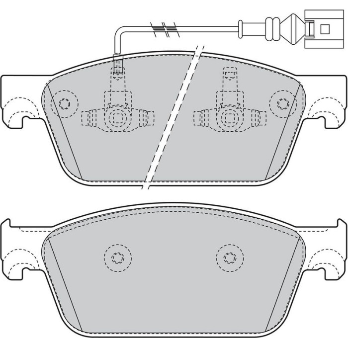 Valeo 601124 Bremsbelagsatz, Scheibenbremse