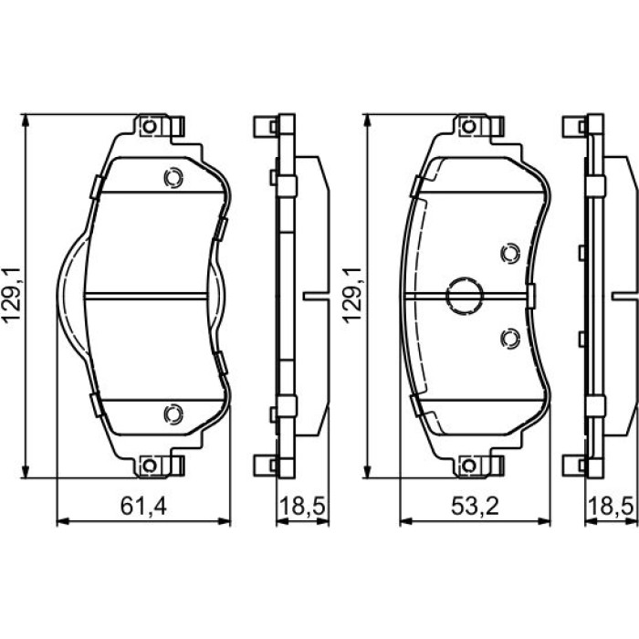 BOSCH 0 986 494 690 Bremsbelagsatz, Scheibenbremse BOSCH 0 986 494 690 Bremsbelagsatz, Scheibenbremse