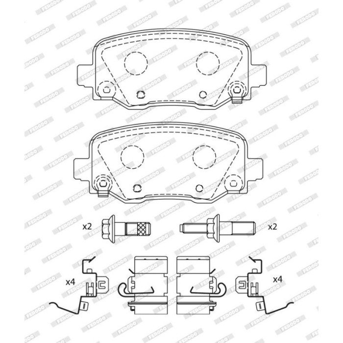 Ferodo FDB4883 Bremsbelagsatz, Scheibenbremse PREMIER ECO FRICTION Ferodo FDB4883 Bremsbelagsatz, Scheibenbremse PREMIER ECO FRICTION