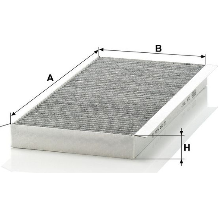 MANN-FILTER CUK 3567 Innenraumfilter, Aktivkohlefilter