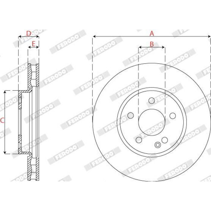 Ferodo DDF2792C Bremsscheibe PREMIER