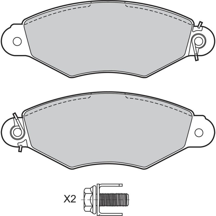 Valeo 601433 Bremsbelagsatz, Scheibenbremse Valeo 601433 Bremsbelagsatz, Scheibenbremse