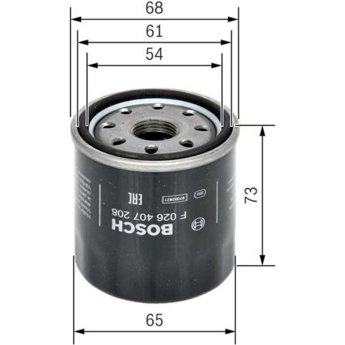 BOSCH F 026 407 208 Ölfilter BOSCH F 026 407 208 Ölfilter