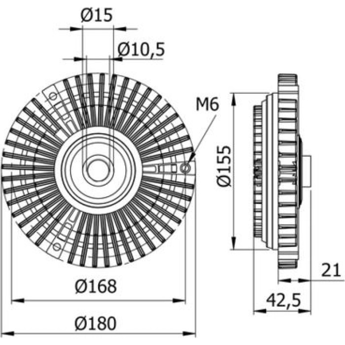 Kupplung, Kühlerlüfter CFC 72 000S Kupplung, Kühlerlüfter CFC 72 000S
