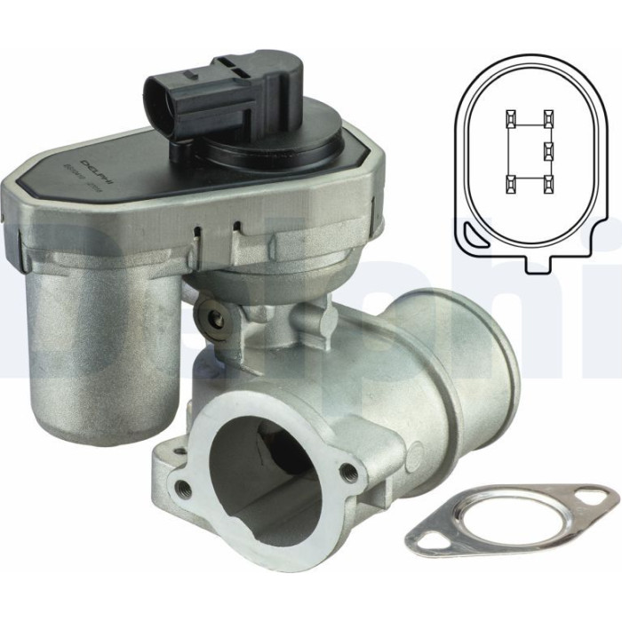Delphi EG10410-12B1 AGR-Ventil Delphi EG10410-12B1 AGR-Ventil